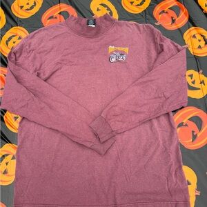 Vintage 1996 Harley-Davidson Burgundy Long Sleeve Tee